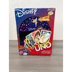 Disney Electronic Uno Family Card Game- Missing 1 Card- Tested Working Cond 2002
